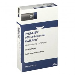 ЛЮМДЖЕВ / LYUMJEV 100 E/ml р-н д/инъекц. 5x3 мл
