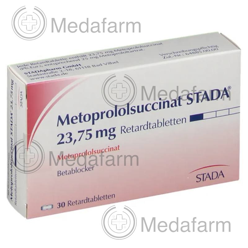 МЕТОПРОЛОЛСУКЦИНАТ / METOPROLOLSUCCINAT 23,75 мг табл. пролонг. 30 шт