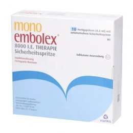 МОНО ЕМБОЛЕКС / MONO EMBOLEX 8.000 I.E. р-н д/инъекц. 10 шт
