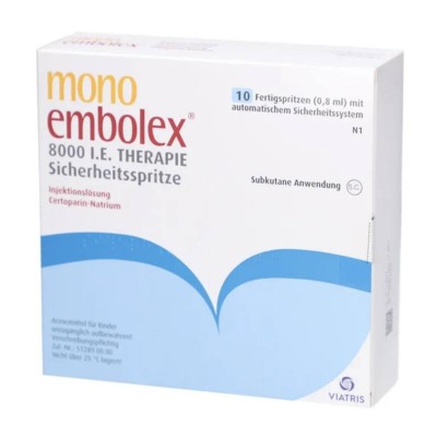 МОНО ЕМБОЛЕКС / MONO EMBOLEX 8.000 I.E. р-н д/инъекц. 10 шт