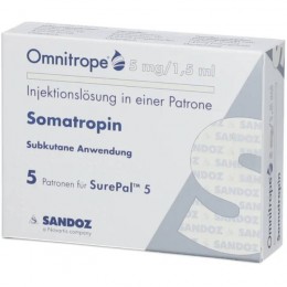 ОМНІТРОП / OMNITROPE 5 мг/1,5 мл р-н д/инъекц. 5 шт