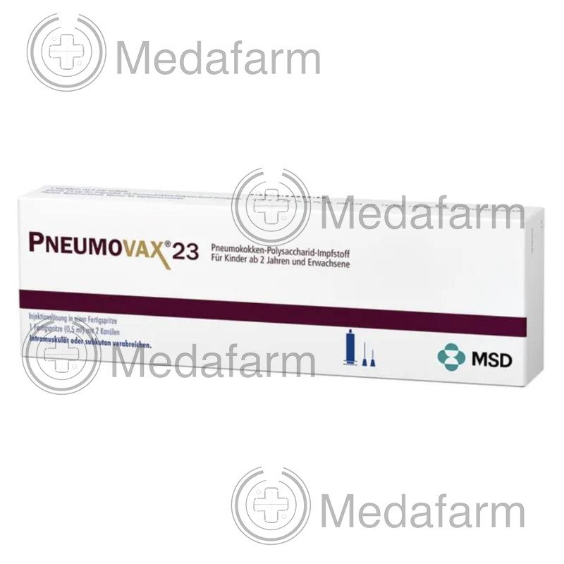 ПНЕВМОВАКС / PNEUMOVAX 23 шпр. п/заполн. 0,5 мл