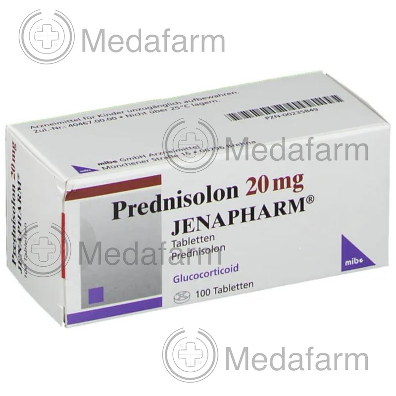 ПРЕДНІЗОЛОН / PREDNISOLON 20 мг таблетки 100 шт
