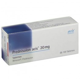 ПРЕДНИЗОЛОН АЦИС / PREDNISOLON ACIS 20 мг таблетки 100 шт