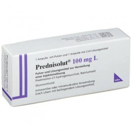 ПРЕДНИЗОЛЮТ / PREDNISOLUT 100 мг порошок и растворитель для инъекций 1 шт