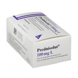 ПРЕДНІЗОЛЮТ / PREDNISOLUT 100 мг порошок та розчинник для ін'єкцій 6 шт