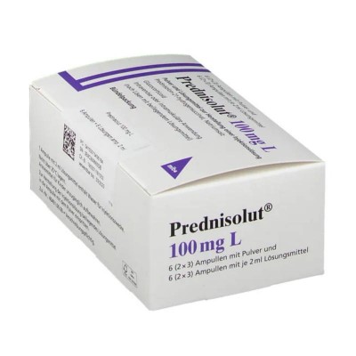ПРЕДНІЗОЛЮТ / PREDNISOLUT 100 мг порошок та розчинник для ін'єкцій 6 шт
