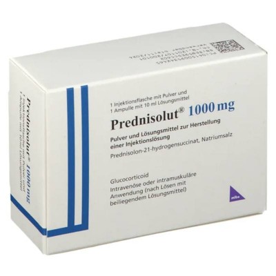 ПРЕДНІЗОЛЮТ / PREDNISOLUT 1000 мг порошок та розчинник для ін'єкцій 1 шт