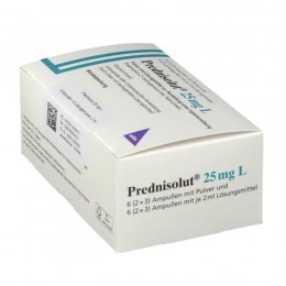 ПРЕДНИЗОЛЮТ / PREDNISOLUT 25 мг порошок и растворитель для инъекций 6 шт