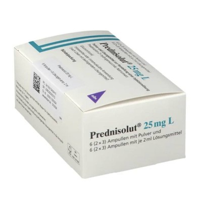 ПРЕДНИЗОЛЮТ / PREDNISOLUT 25 мг порошок и растворитель для инъекций 6 шт