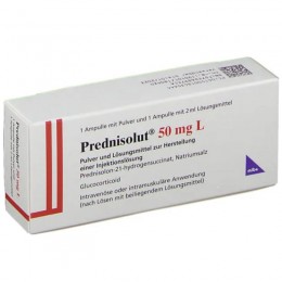 ПРЕДНИЗОЛЮТ / PREDNISOLUT 50 мг порошок и растворитель для инъекций 1 шт