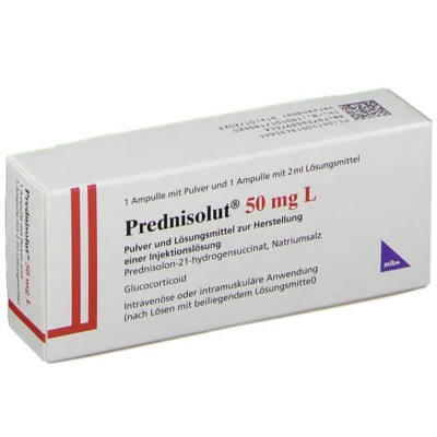 ПРЕДНИЗОЛЮТ / PREDNISOLUT 50 мг порошок и растворитель для инъекций 1 шт