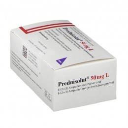 ПРЕДНИЗОЛЮТ / PREDNISOLUT 50 мг порошок и растворитель для инъекций 6 шт