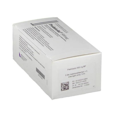 ПРЕДНИЗОЛЮТ / PREDNISOLUT 500 мг порошок и растворитель для инъекций 5 шт