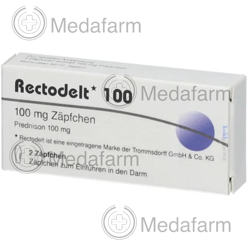 РЕКТОДЕЛТ / RECTODELT 100 мг супозиторії 2 шт