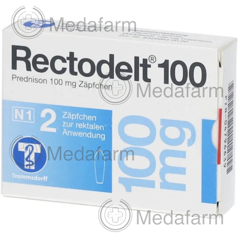 РЕКТОДЕЛТ / RECTODELT 100 мг супозиторії 2 шт