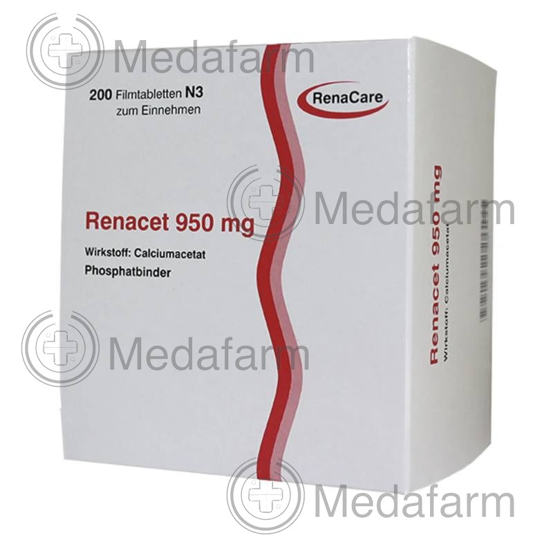 РЕНАЦЕТ / RENACET 950 мг табл. в/о 200 шт