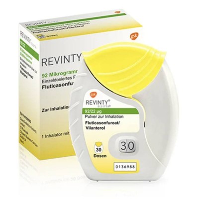 РЕВІНТІ / REVINTY 92 μg/22 μg інгаляційний порошок 1 шт
