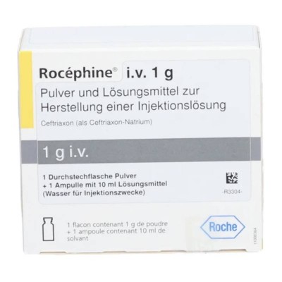 РОЦЕФІН / ROCEPHINE 1 g порошок та розчинник для ін'єкцій 1 шт