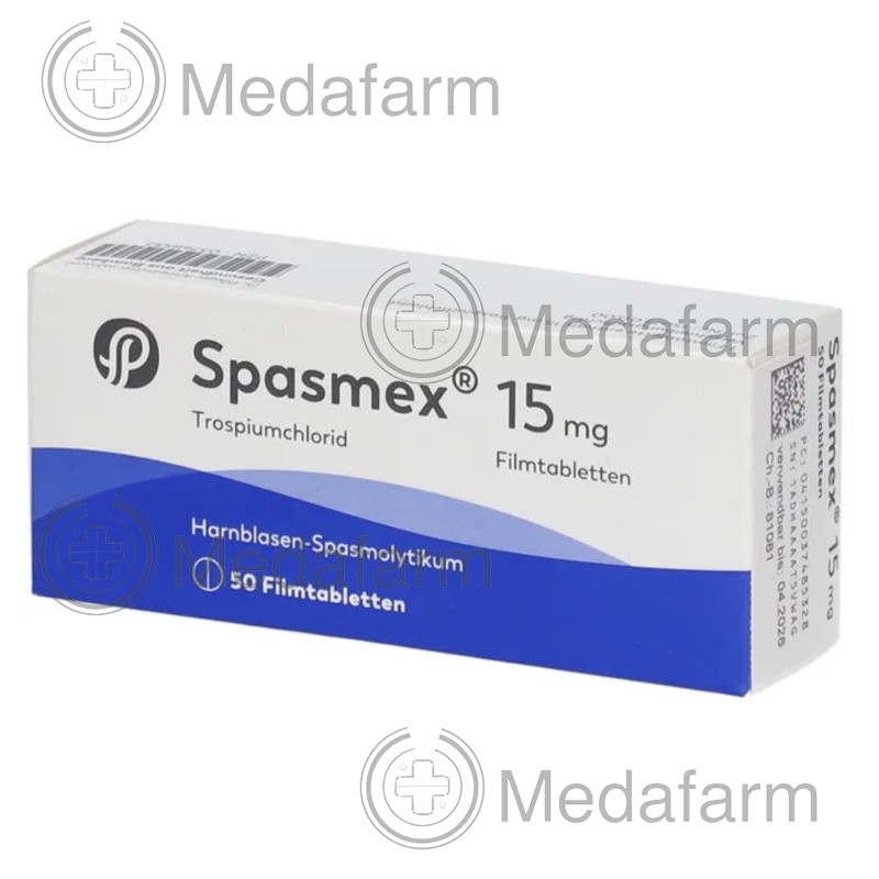 СПАЗМЕКС / SPASMEX 15 табл. в/о 50 шт