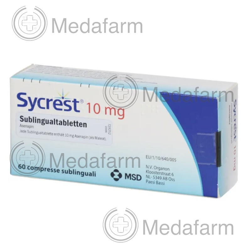 СИКРЕСТ / SYCREST 10 мг сублингвальные таблетки 60 шт