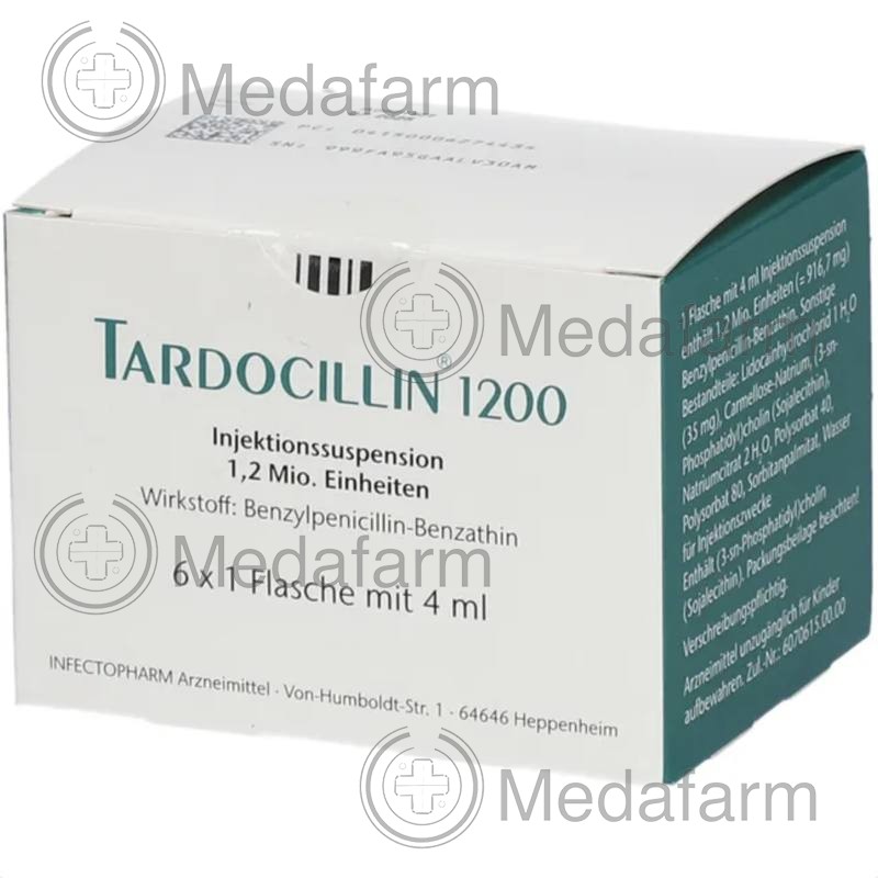 ТАРДОЦИЛІН / TARDOCILLIN 1200 суспензія для ін'єкцій 6x4 мл