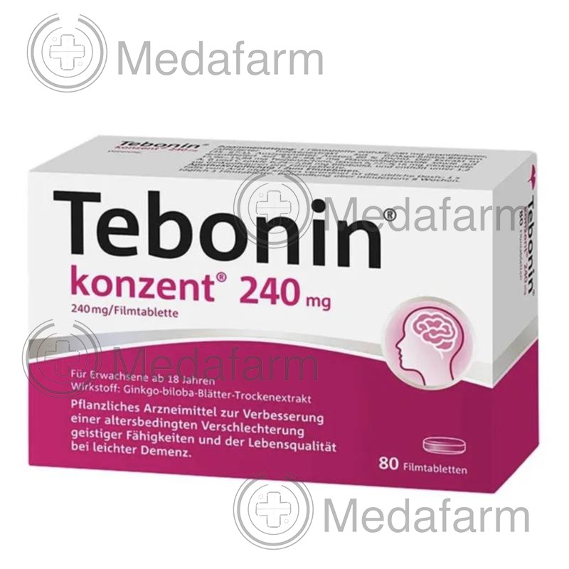 ТЕБОНИН / TEBONIN 240 мг табл. п/о. 80 шт