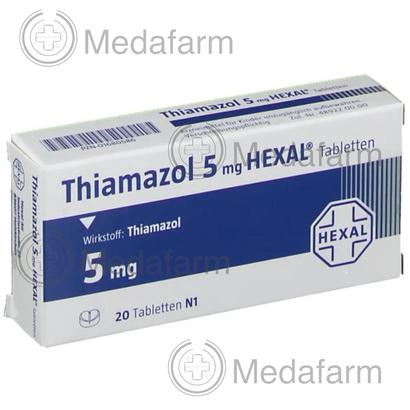 ТІАМАЗОЛ / THIAMAZOL 5 мг таблетки 20 шт