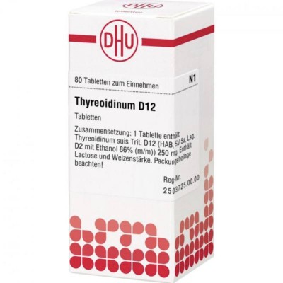 ТИРЕОЇДИНУМ / THYREOIDINUM D 12 таблетки 80 шт