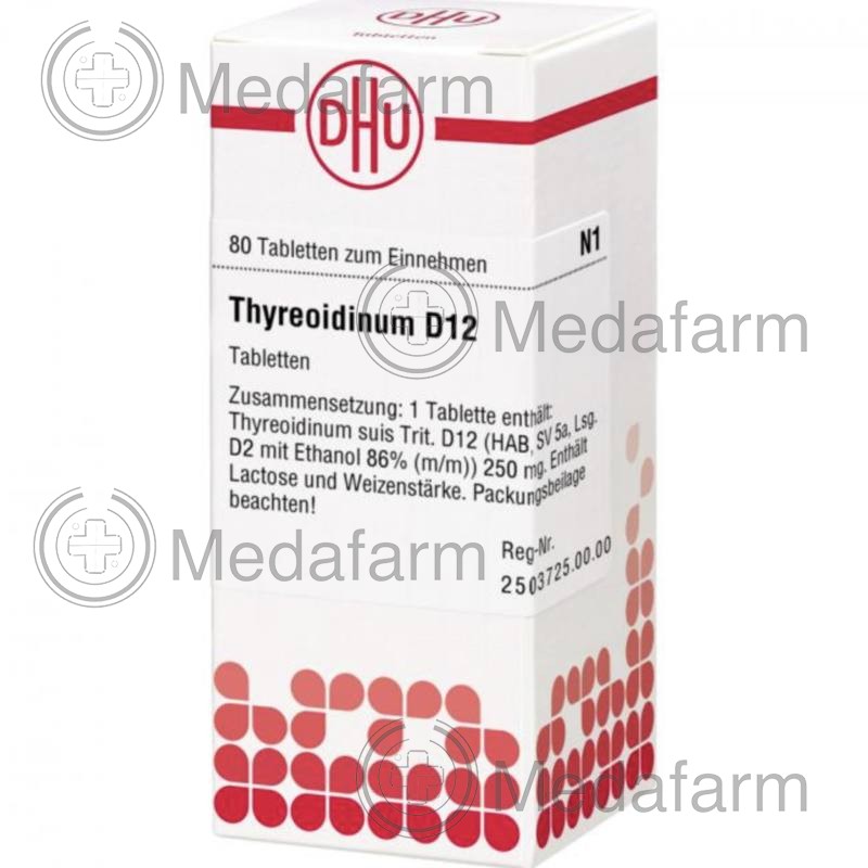 ТИРЕОЇДИНУМ / THYREOIDINUM D 12 таблетки 80 шт