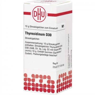 ТИРЕОЇДИНУМ / THYREOIDINUM D 30 глобули 10 г