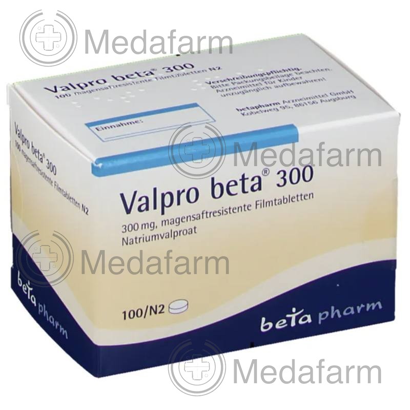ВАЛЬПРО / VALPRO 300 таблетки вкриті ентеросолюбільною оболонкою 100 шт