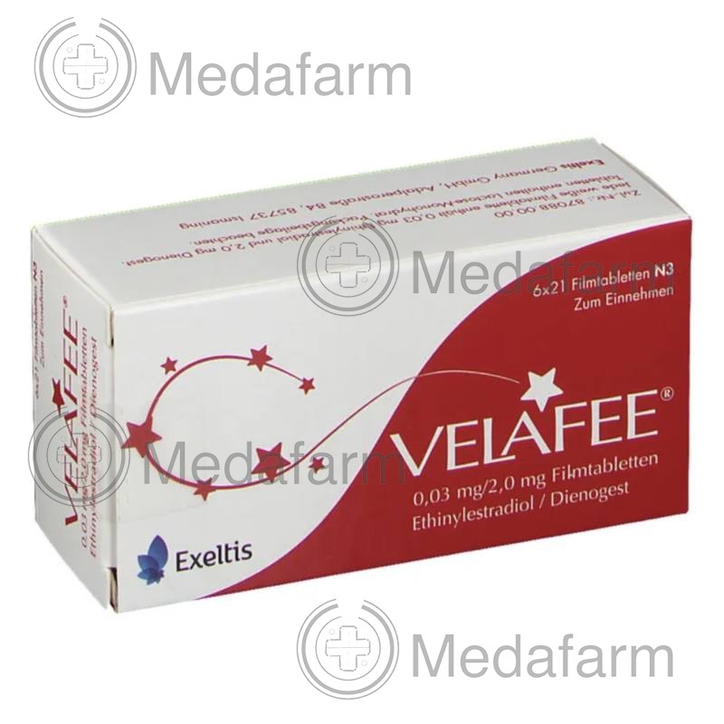 ВЕЛАФІ / VELAFEE 0,03 мг/2 мг табл. в/о 6x21 шт