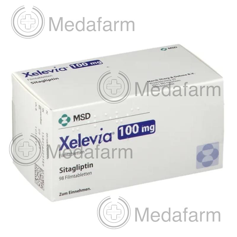КСЕЛЕВІЯ / XELEVIA 100 мг табл. в/о 98 шт