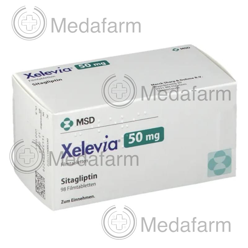 КСЕЛЕВІЯ / XELEVIA 50 мг табл. в/о 98 шт
