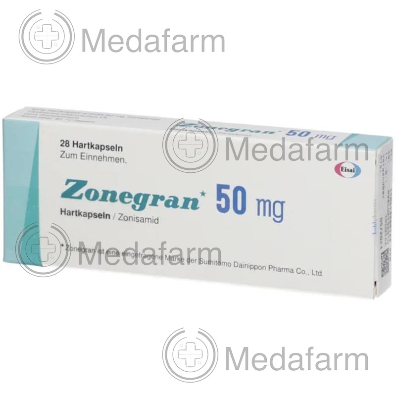 ЗОНЕГРАН / ZONEGRAN 50 мг тв. капс. 28 шт